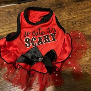 Wag & bone red and black Halloween dress